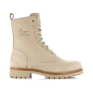 Panama Jack Friesland, Combat Stiefel Für Damen, Ecru B012, 37 Eu