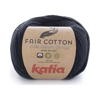 Katia Fair Cotton - 02 Zwart - Biologisch Katoengaren