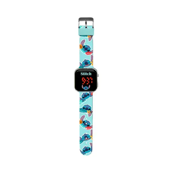 Kids Licensing Kids Euroswan Stitch Digitale Led-Uhr Mit Kalender Und Uhrzeit, 18 X 7, 5 X 3 Cm, Verschiedene Modelle, Stitch, Mediano, Stitch Led-Uhr thumbnail