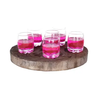 Alessandro Shotglaasjes Roma - 6x Stuks - Glas - 80 Ml - Borrelglazen - Likeurglazen