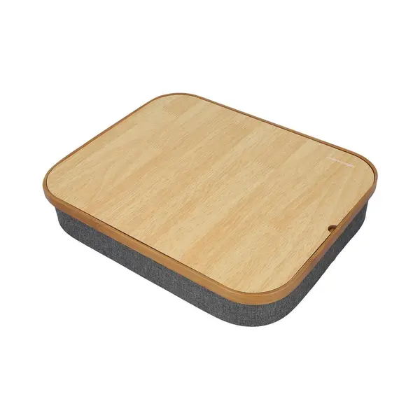 InnovaGoods Knieschreibtisch Mit Stauraum - Grau, Notebook Ständer, Grau thumbnail