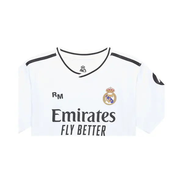 Real Madrid Home Trikot Saison 24/25, Weiß, 14 Years, Replik Shirt Mit Offizieller Lizenz thumbnail