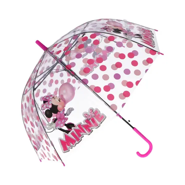 Disney Minnie Mouse Paraplu - Bubble - Roze - Transparant thumbnail