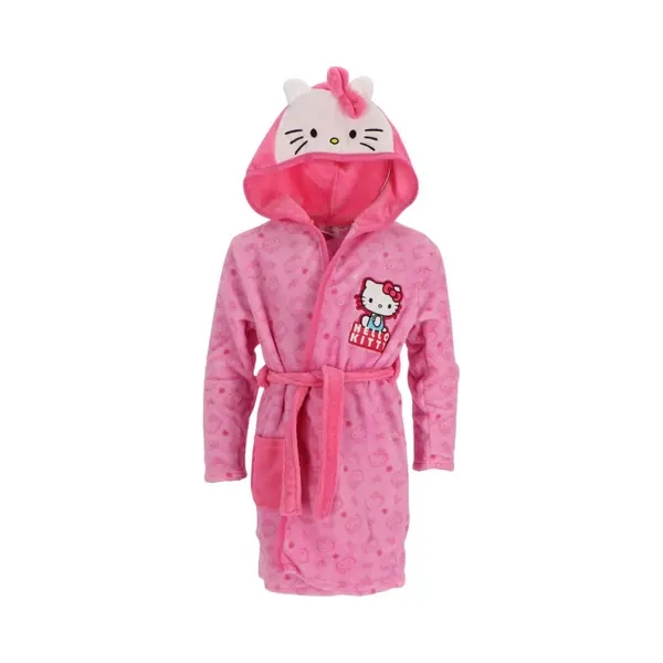 Hello Kitty Badjas - Maat 134/140 - Polyester - Roze - Meisjes thumbnail