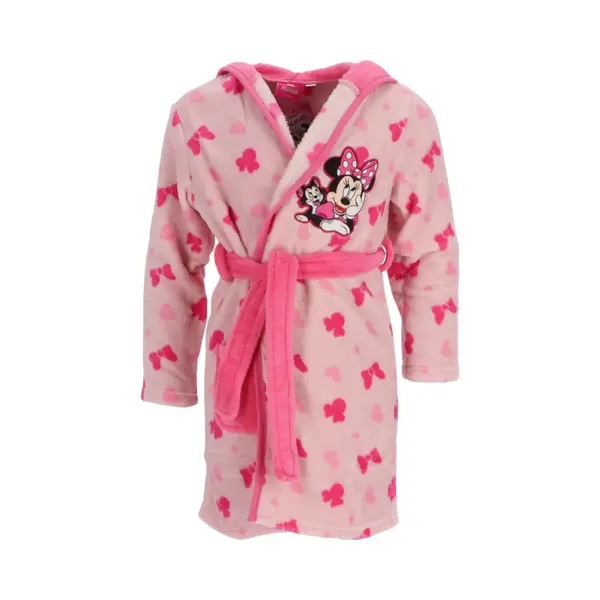 Minnie Mouse Badjas - Maat 134/140 - Polyester - Roze - Meisjes thumbnail