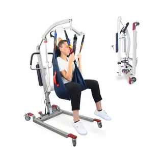 Mobiclinic Fortuna - Passieve Tillift - Patienten Lift - Transferkraan - Bedlift - Inclusief Harnas 4 Haken - Opvouwbaar - Aluminium - 180 Kg