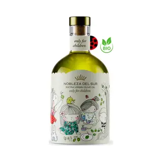 Nobleza Del Sur Kinderen/ Baby Bio Olijfolie - Extra Vierge Olijfolie - 250ml - Biologisch & Zacht Van Smaak - Superieure Kwaliteit - Eerste Koude Persing - Rijk Aan
