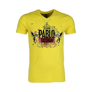 Local Fanatic T-shirt - Pablo Escobar Crime Boss - Geel