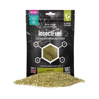 Arcadia - EarthPro-InsectFuel - 250g - Gutload For Insects - Safe & Easy To Use - 100% Natural Ingredients - Contains Full-Spectrum Minerals