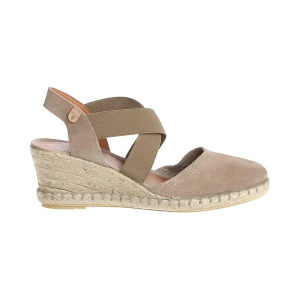 Verbenas Mila Sandalen Touwzool - Taupe - Maat 38 thumbnail