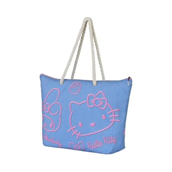 Karactermania Sanrio Hello Kitty Denim-Soleil Strandtasche, Blau, 52 X 37 Cm thumbnail