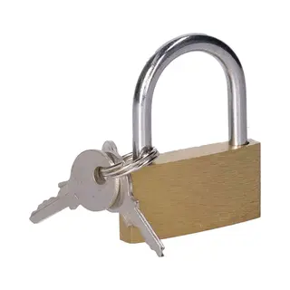Cm Hangslot Met Sleutel - 40 Mm Beugel - 3 Sleutels - 4x3.5x0.5 Cm - Sloten