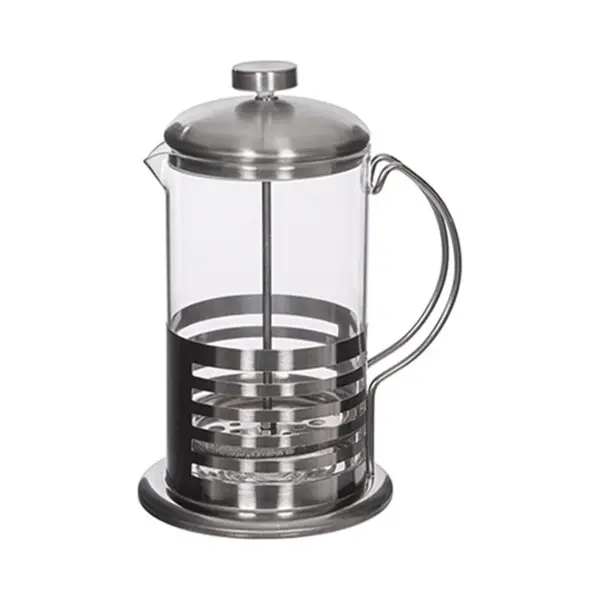 Alessandro Cafetière French Press Koffiezetter/thee Maker - Koffie/thee Pers - 800 Ml - Glas/rvs thumbnail