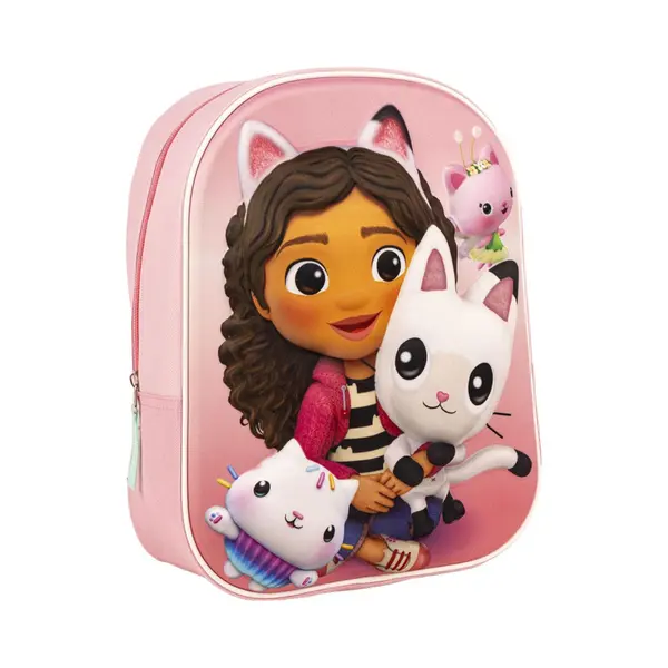 CerdÁ Life'S Little Moments Gabby's Dollhouse School Bag - Zip Closure - 25 X 31 X 10 Cm - Children's Backpack With 3D Details - Padded Shoulder thumbnail