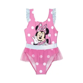 Cerdá Life's Little Moments Minnie Mouse Kinderbadeanzug - Rosa Und Weiß - Größe 6 Jahre - Mädchenbadeanzug - 85% Polyester Und 15% Elastan - 210 G/qm - Schnell Trocknend -