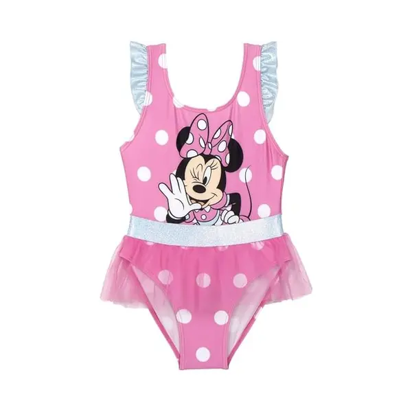 Cerdá Life's Little Moments Minnie Mouse Kinderbadeanzug - Rosa Und Weiß - Größe 6 Jahre - Mädchenbadeanzug - 85% Polyester Und 15% Elastan - 210 G/qm - Schnell Trocknend - thumbnail