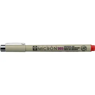 Sakura Pigma Micron Fineliner Rot (#19) 0.2mm (Nr.005)