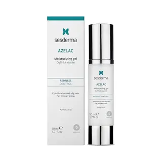 Sesderma | Azelac Moisturising Gel | Daily Moisturiser For Sensitive Skin | Rosacea Skin | Oily Combination Skin | Redness | Green Pigment | Hides