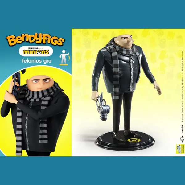 The Noble Collection Minions Bendyfigs Bendable Figure Gru 16 Cm thumbnail