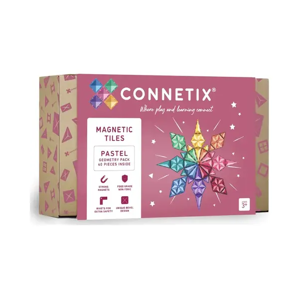 Connetix 40 Stuks Pastel Geometrie Pak thumbnail