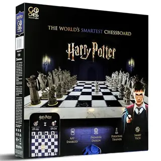 GoCube Harry Potter Elektronisches Schachspiel – GoChess Mini Wizard. Leuchtendes Schachset Für Kinder & Erwachsene, Alle Spielstärken, Mit Online-App.