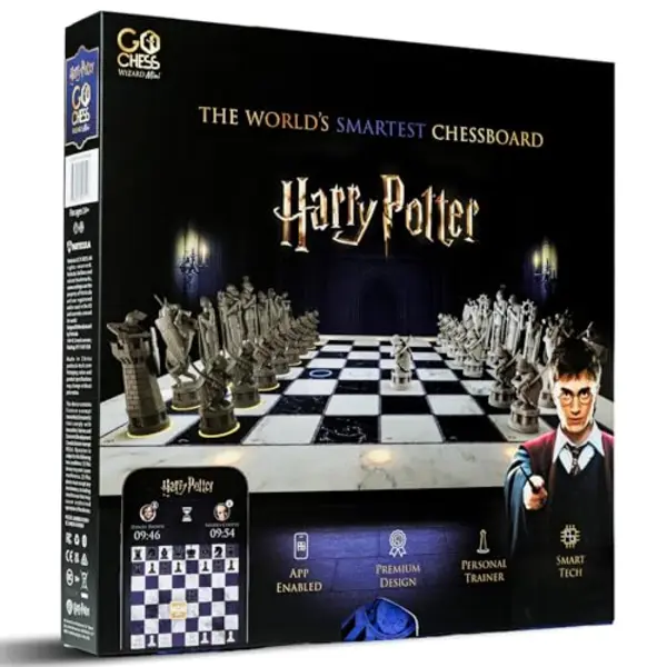 GoCube Harry Potter Electronic Chess Board Game. GoChess Mini Wizard. Light-Up Chess Set For Adults & Kids. All Skill Levels & Online Play App For Harry thumbnail