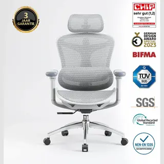 Sihoo Doro C300 Ergonomic Office Chair With Ultra Soft 3D Armrests, Dynamic Lumbar Support For Home Office Chair, Adjustable Backrest Desk Chair