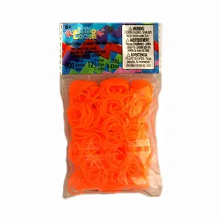 Rainbow Loom Elastiekjes - Neon Orange - 300 Stuks