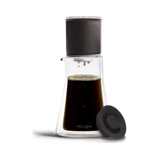 Fellow Stagg Pour-Over Dripper & Double Wall Glass Carafe Kit 20 Oz [Xf], Stainless Steel Vacuum Insulated, Non-Clogging, Fast Drip, Includes 20