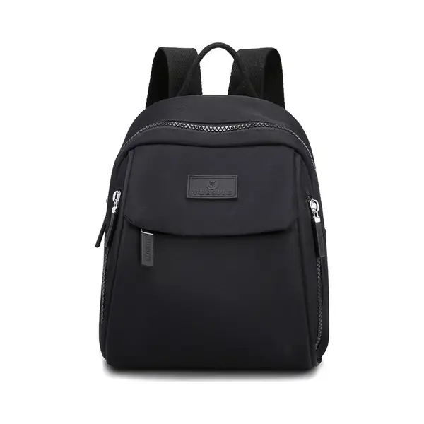 Rugzak - Stijlvolle, Minimalistische Schooltas - Casual Kleine Rugzak - Reistas - Mini-rugzak - Zwart thumbnail