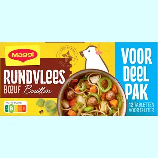Maggi Bouillon Rundvlees Voordeelpak - 20 Doosjes X 12 Blokjes - Voordeelverpakking