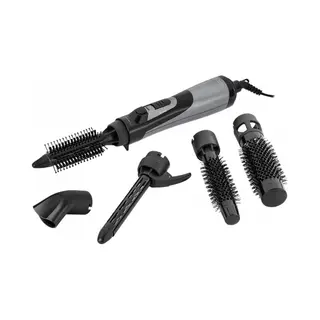 Ecg HK1050 haarstyler Heteluchtborstel Zwart, Zilver 1000 W 1,8 m