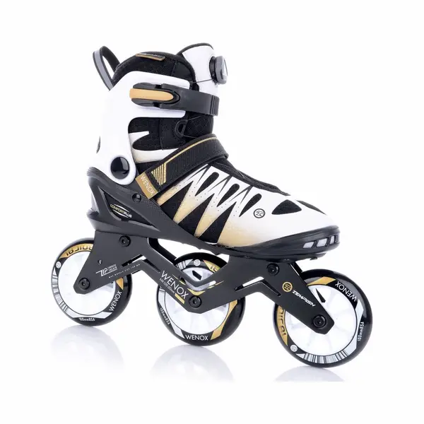 Tempish – Wenox Top 100 – Skeelers – Inline Skates – Dames – Wit Goud – High-Speed 100mm Wielen & Comfort Fit – Maat 39 thumbnail