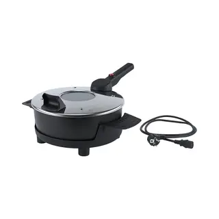 Remoska Multifunktionspfanne, Tafelgrill, Zwart, Zilver