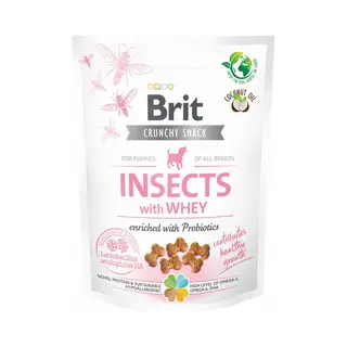 Brit Dog Crunchy Cracker Puppy - Hondensnacks - 6 X Insecten Probiotica 200 G