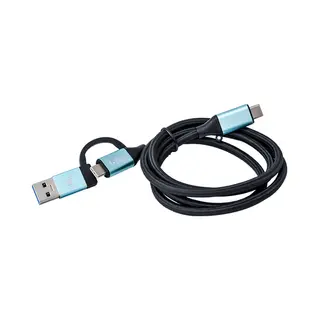 i-tec Usb-C auf Usb-C Kabel mit integriertem Usb 3.0 Adapter