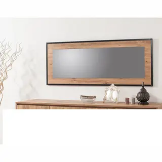 Quantum Idea Decoratieve Spaanplaatspiegel | 100% Melamine | Atlantische Den, Zwart - Asir Group - Spiegels - Bruin; Zwart - Spaanplaat