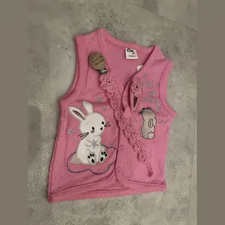 Civil With My Mummy Met Handgemaakte Speenkoord En Haarclip - Baby Vest Meisjes