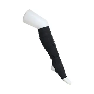 Norfolk Beenwarmers Ballet En Dans - 77cm - Hoge Kwaliteit Zacht Acryl - 1 Paar Legwarmer - Houtskool - Amy
