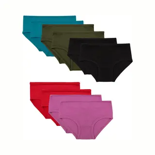 Gami Meisjes Slip Set Van 10 Stuks 116 Zwart/rood/lila/turquoise/kaki