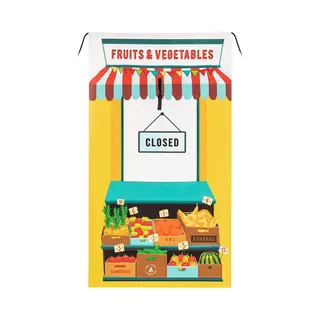 Asir Ophangbare Poppenkast - Poppentheater - Deurspel - Geel - 137x77 Cm