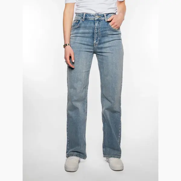Ltb Damen Jeans Danica L - High Waist - Wide Fit Blau W27-W34 Baumwolle Stretch, Größe, 28W / 32L, Farbe, 16059-55681 Jaelle Wash thumbnail