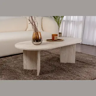Skye Decor Couchtisch Sable (1-St., 1-tlg), Oval – Moderner Wohnzimmertisch Für Wohnzimmer