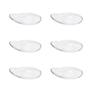 Pasabahce - Untertasse Badem Untertassen-set 6 Tlg. Aus Hochwertigem Glas