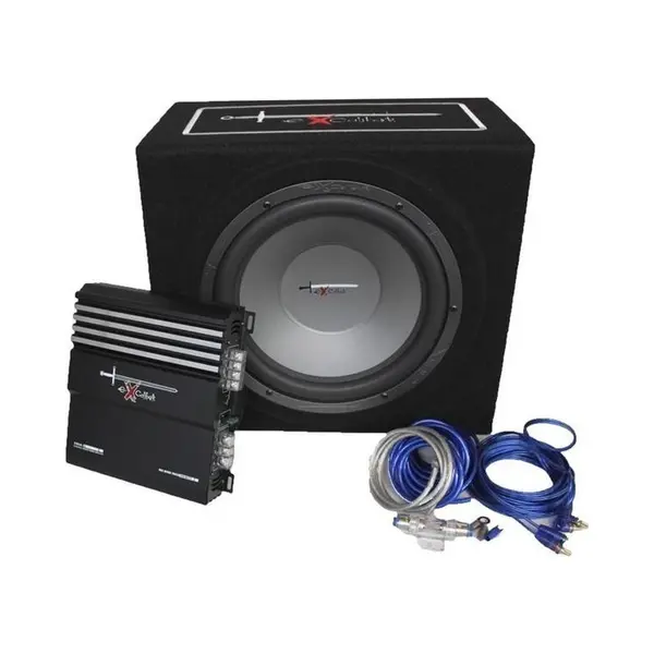 Excalibur X3 Pakket Active Subwoofer - 1000 W Versterker - Aansluitkabels thumbnail