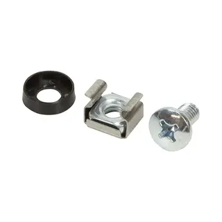 LogiLink AC0111 mounting kit Black, Silver Plastic, Zinc steel