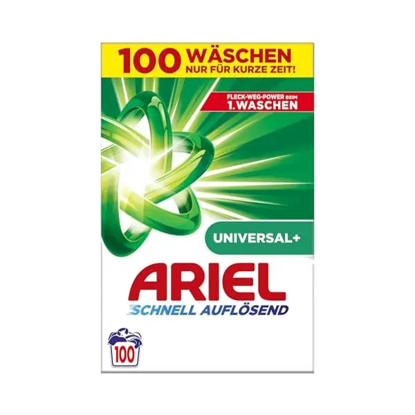 Ariel - Wasmiddel - Waspoeder - Quick Dissolving - Universal+ - 100wb/6000g thumbnail