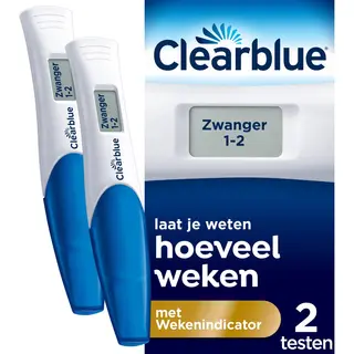 Clearblue Zwangerschapstest Met Wekenindicator - Stelt Het Aantal Weken Vast - 2 Digitale Testen