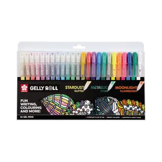 Sakura POXPGBMIX24 gelpen Afgetopte gelpen Fijn Meerkleurig 24 stuk(s)