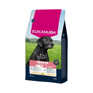 Eukanuba Premium Nutrition Senior Large & Giant Breed Chicken - Economy Pack, 2 X 15kg (Verpakking van 2)